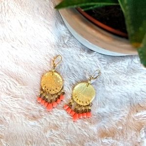 Anthropologie Shell Dangle Earrings